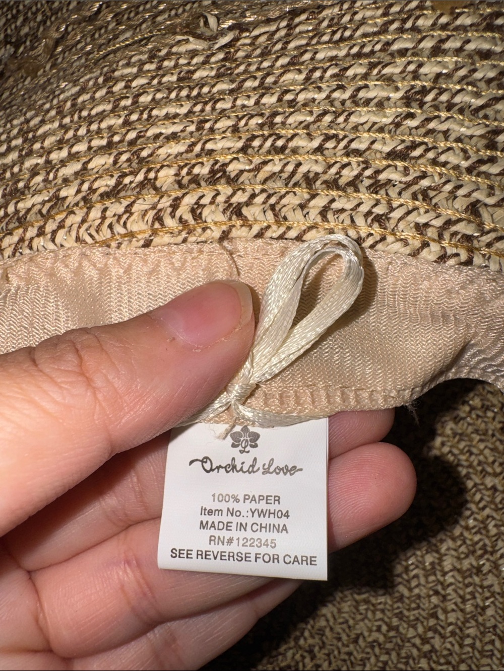 Pack of Two Wide-Brim Floppy Sun Hats — Black and Natural Straw - Picture 4 of 7